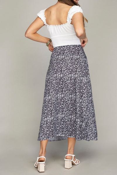 Floral Midi Skirt