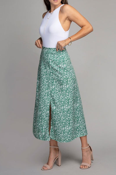 Floral Midi Skirt