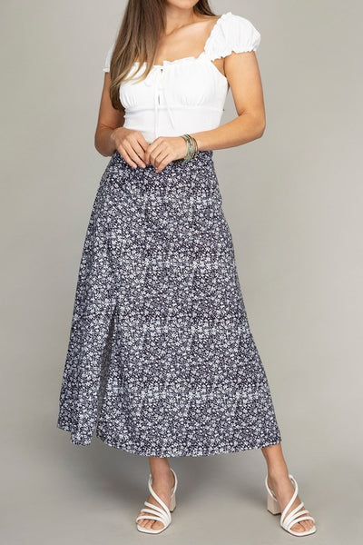 Floral Midi Skirt