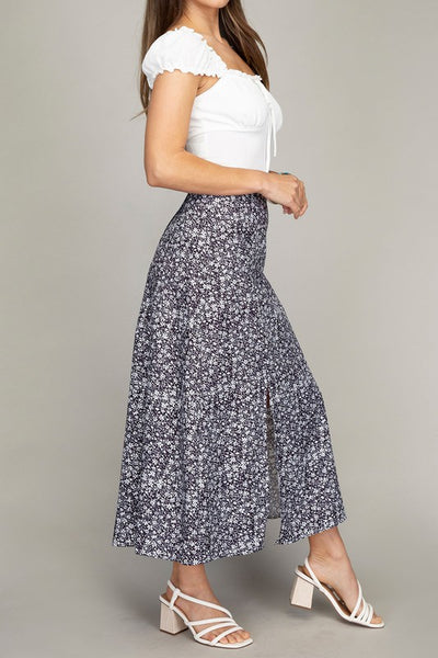 Floral Midi Skirt