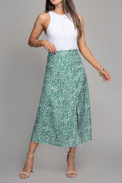 Floral Midi Skirt