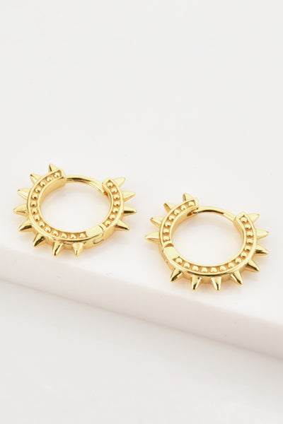 Studded Huggie Earrings