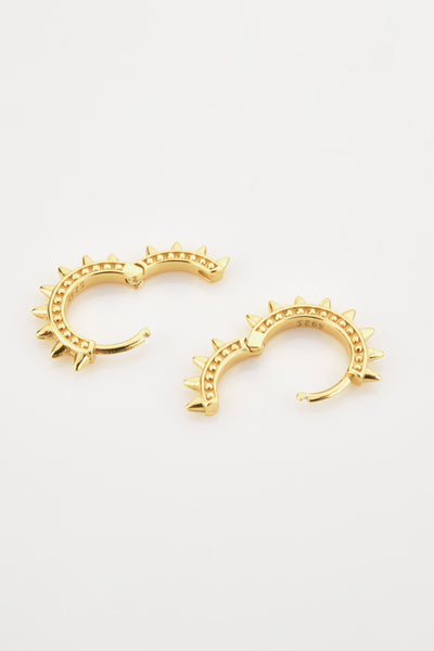 Studded Huggie Earrings