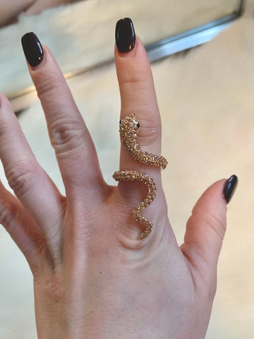 Rose Gold Medusa Ring